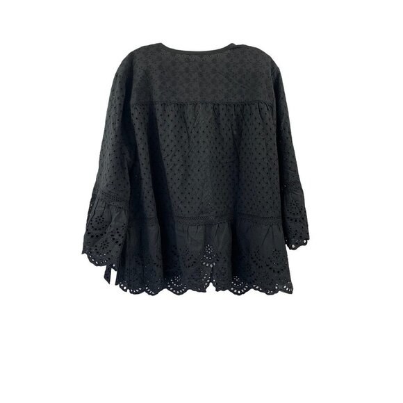 Westport Women's Lightweight Black Shawl Top - Picture 2 of 6